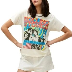 Daydreamer Rolling Stones Steel Wheels US Tour 1989 Tee - cream, blue, red